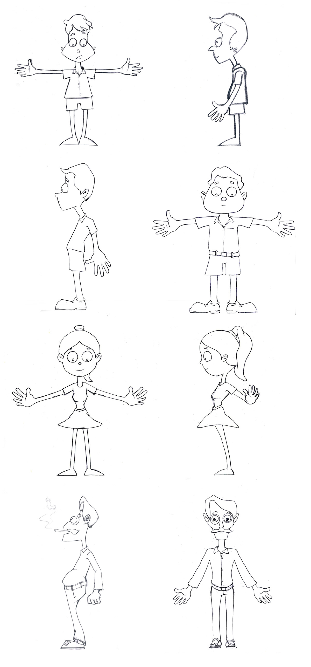 characters cartoon drawings Character exploractions