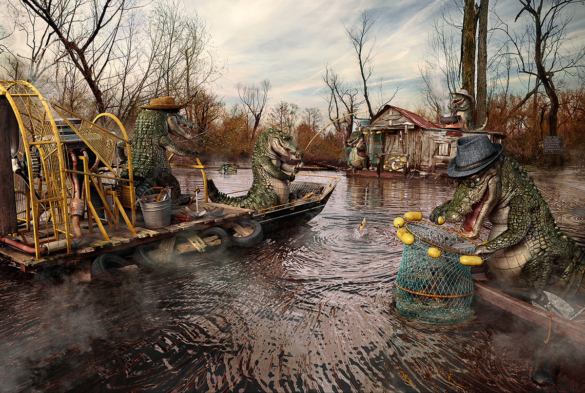 Souverein CGI 3D postproduction life Bayou cade martin party alligators luminous creative imaging fedde souverein