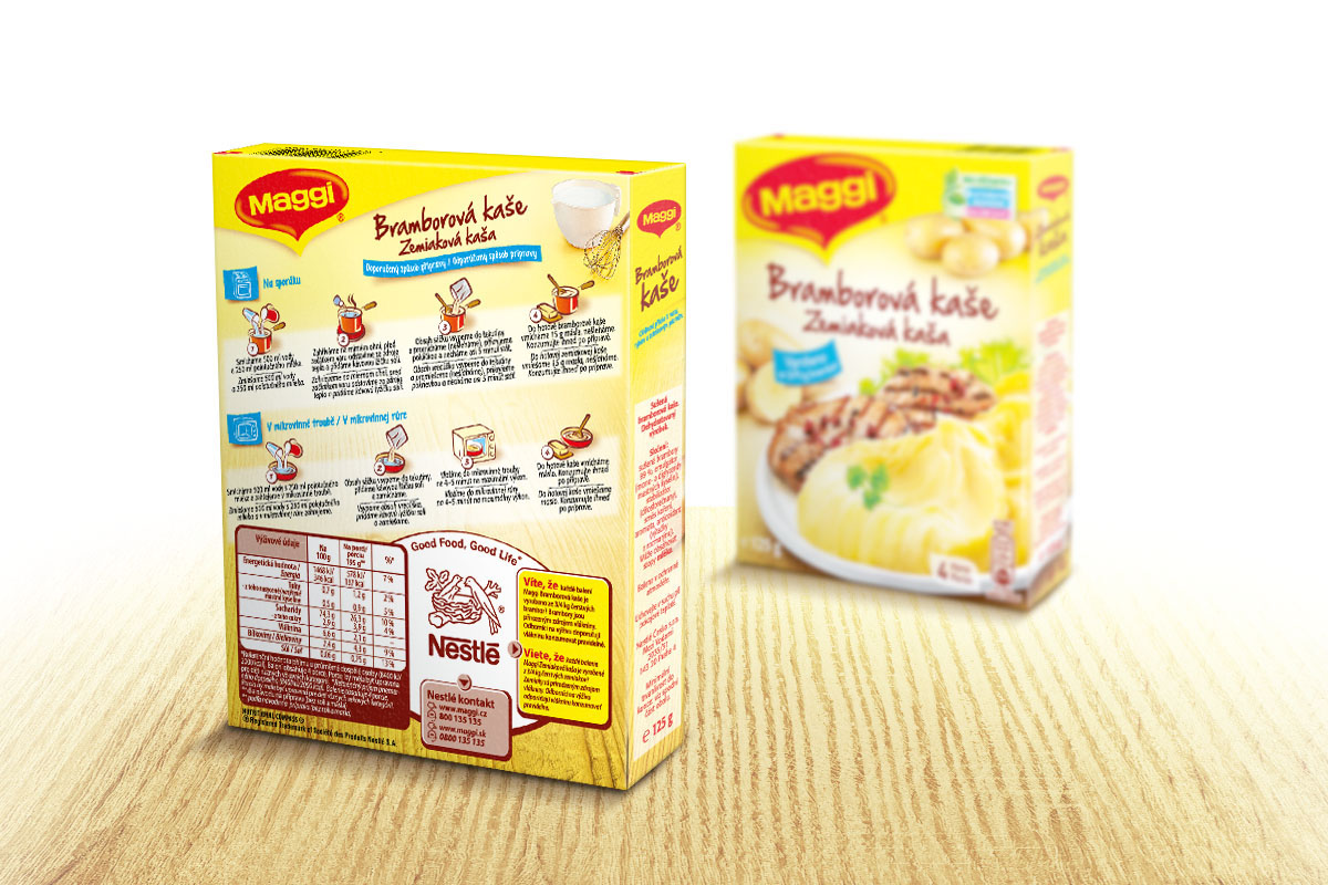 mashed potatoes Maggi instant meal