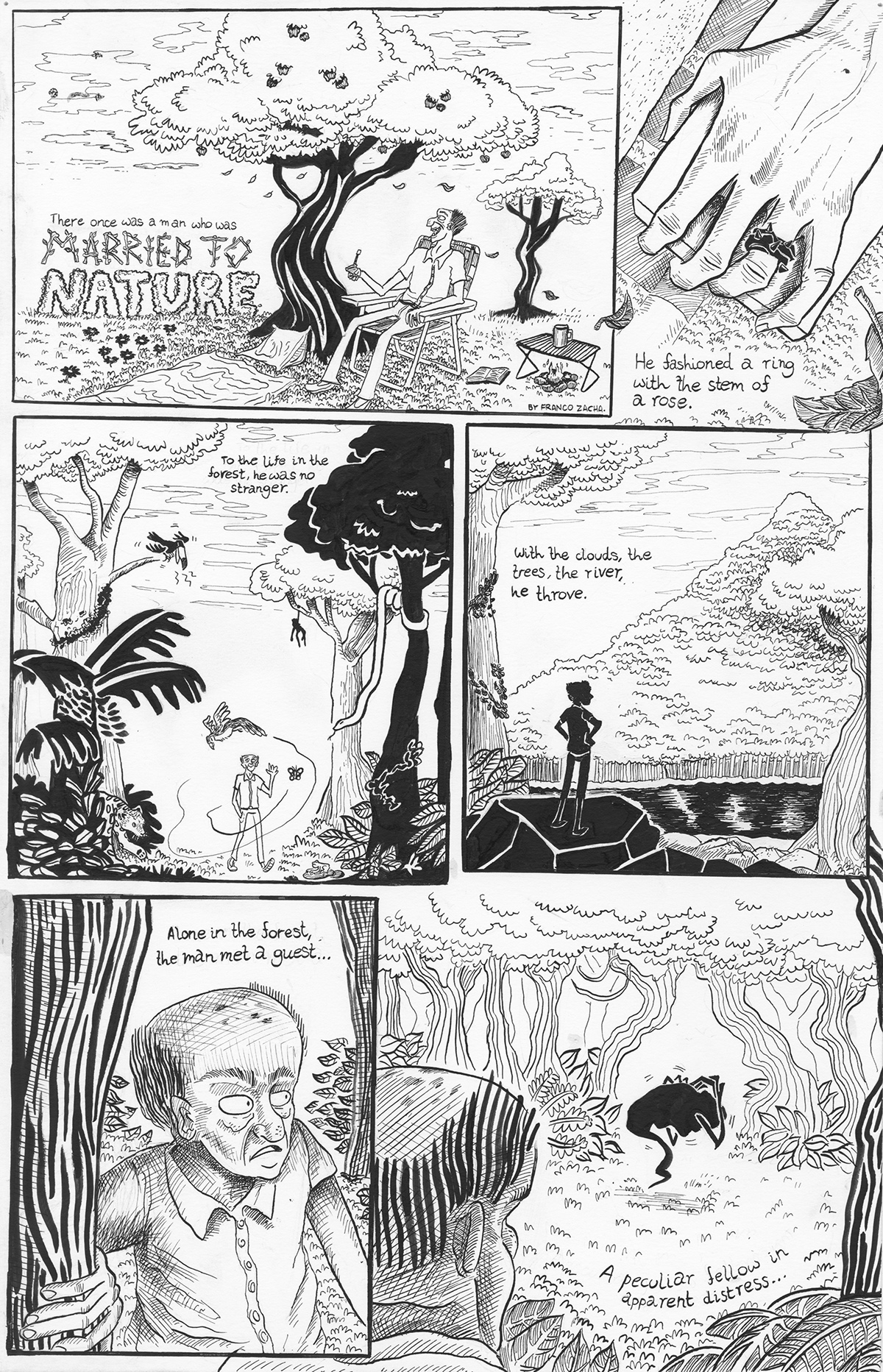 married Nature comics comic ink graphic novel greed environment global warming traditional