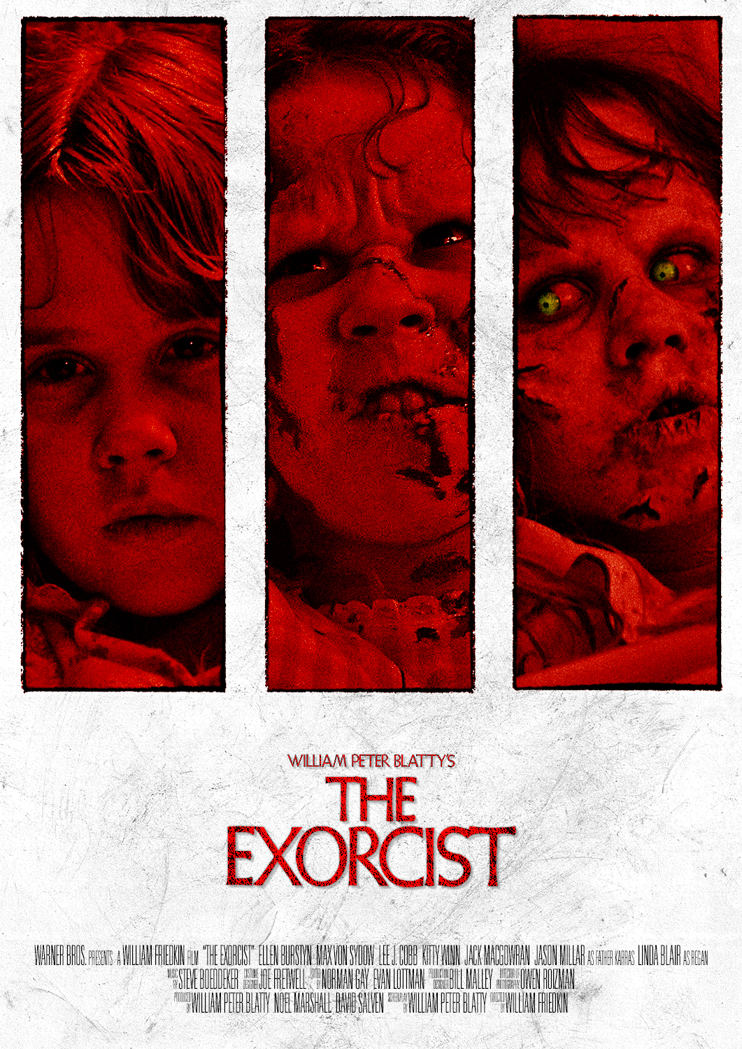 movie print poster horror EXORCIST artwork design Friedkin