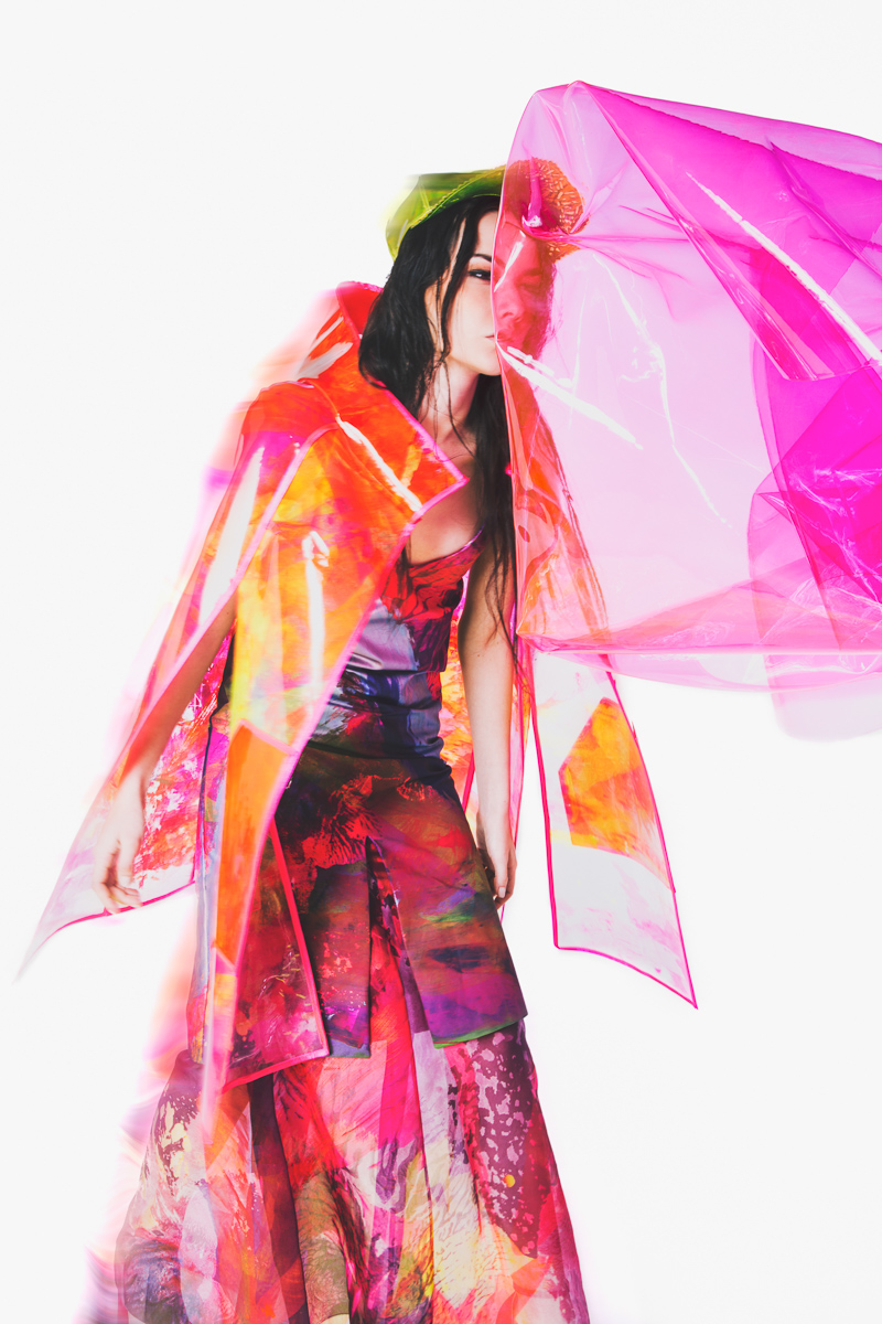 fashion photography Lookbook editorial color psychedelic pop acid floral