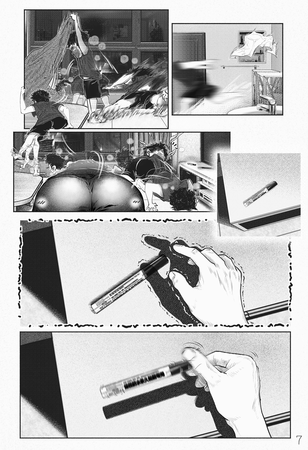 comic manga 黑白漫画
