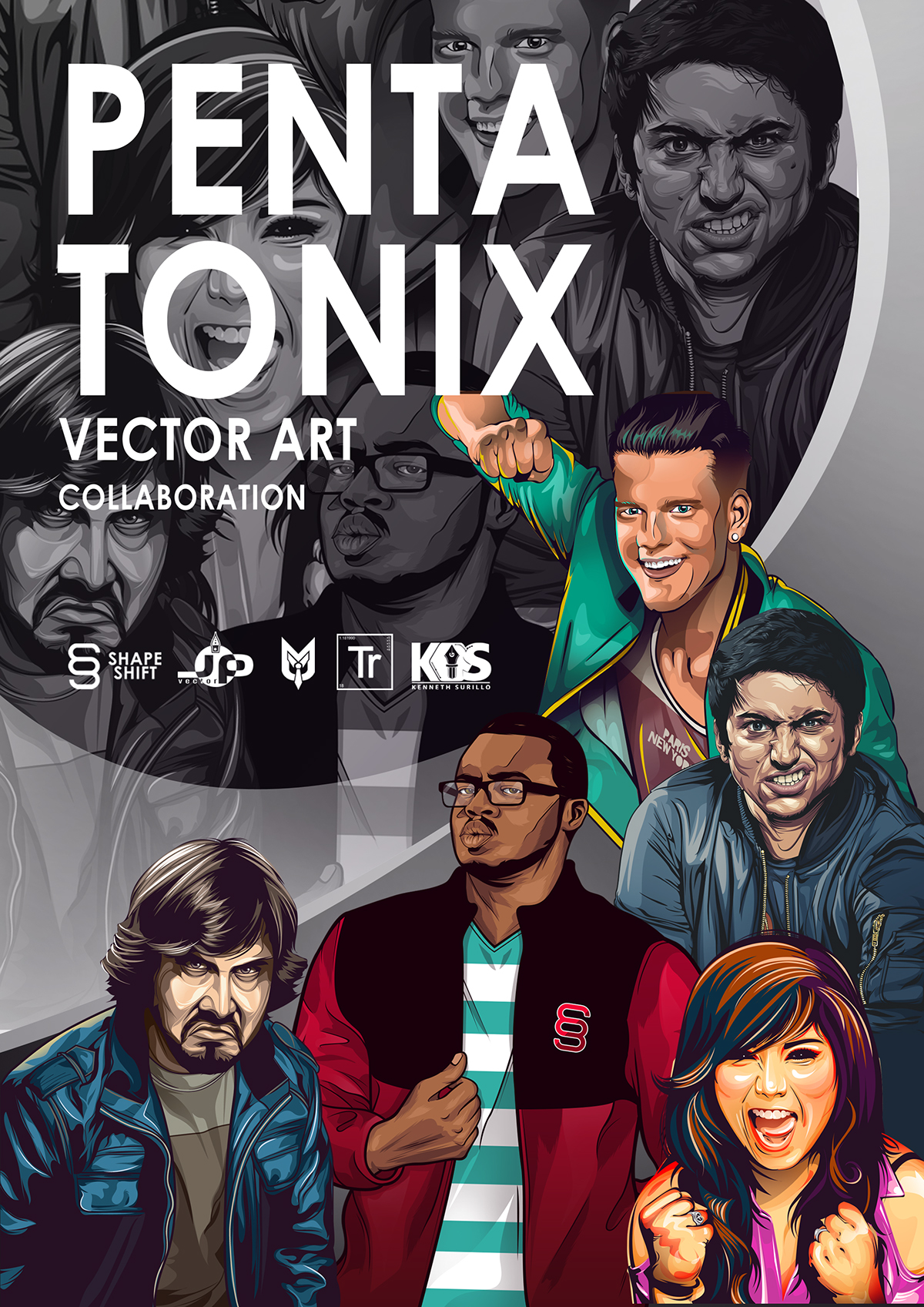 pentatonix vector art Collaboration VXV ph philippines poster