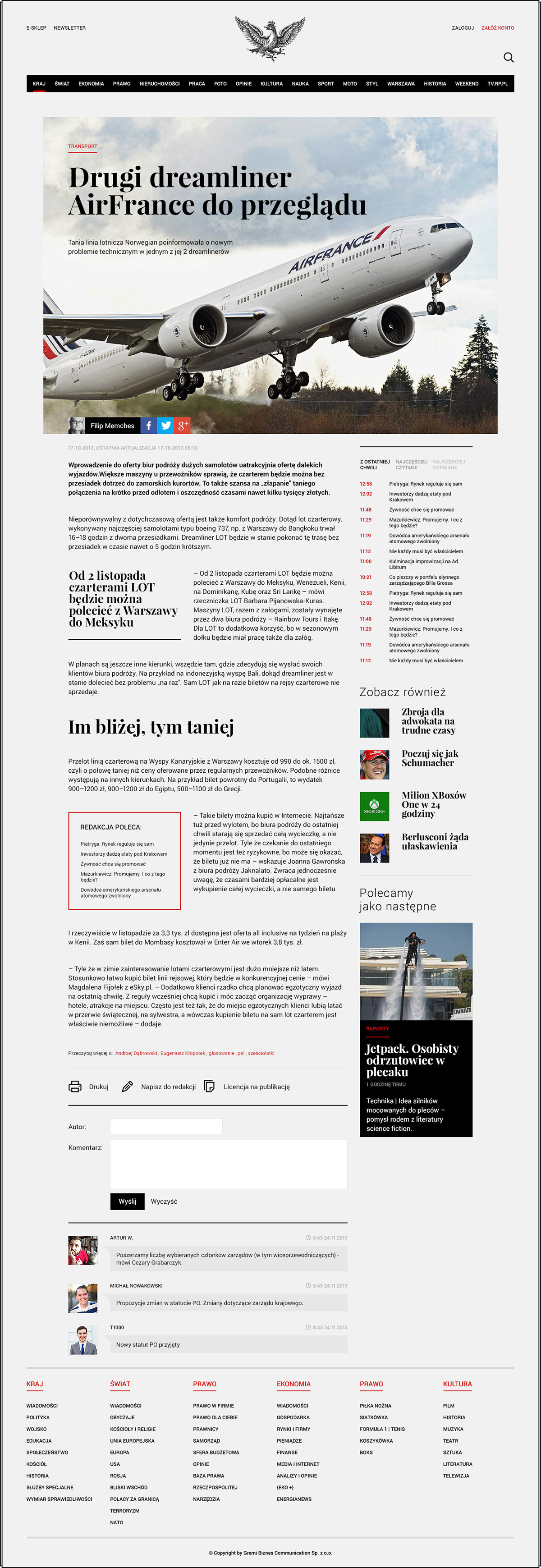 Rp.pl Responsive mobile information Webdesign