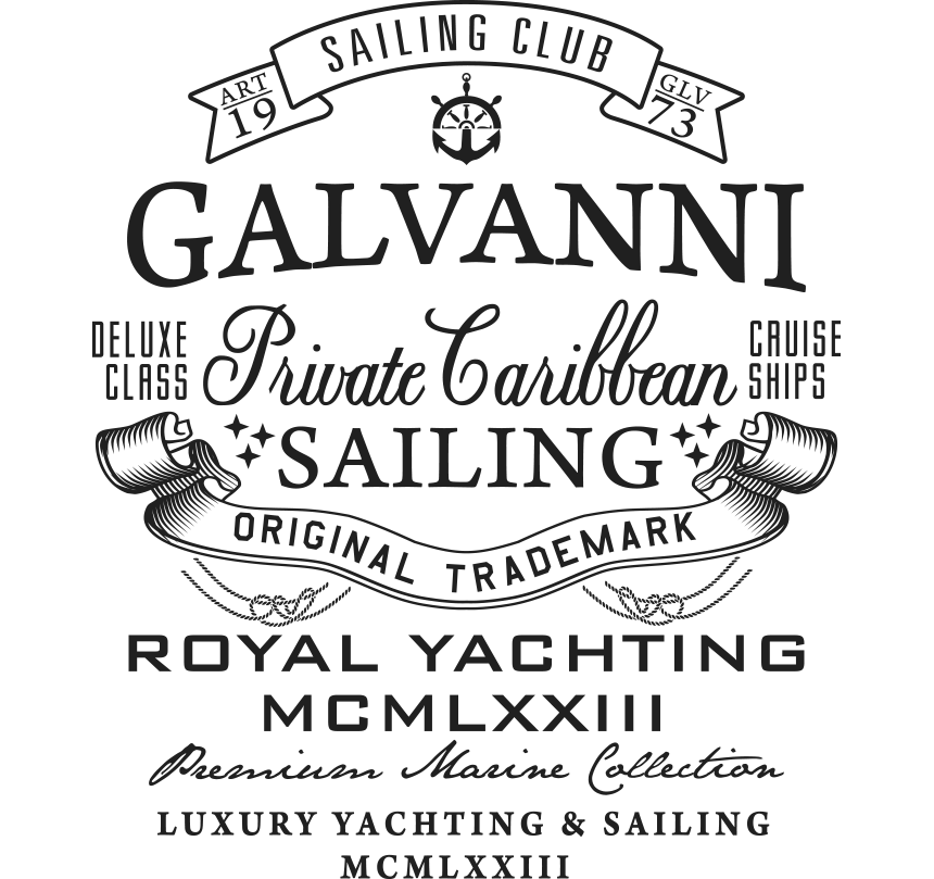 textile sailing emblem galvanni polo marine