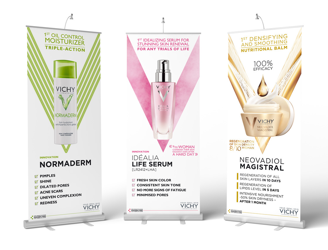 vichy Promotional Materials promo materials brochure Liftactiv Serum leaflet leaflet cream tester