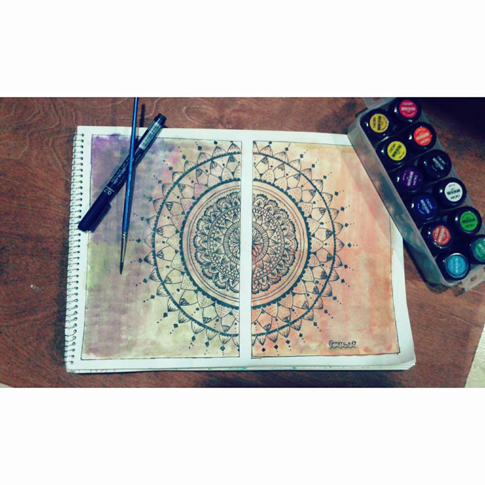 #drawing #mandala #doodle #illustrator #art #Unipen #Watercolor #color #africa #zentangle 