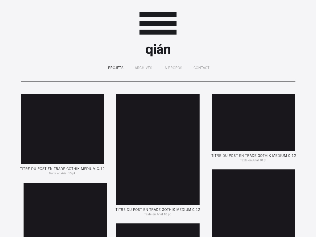 qian creation olivier rensonnet Website design Webdesign graphic news website