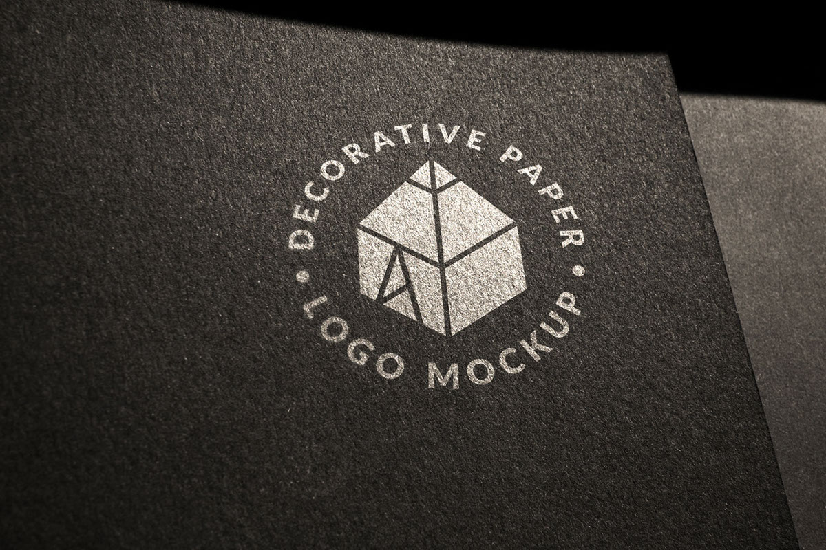 Download Free Decorative Paper Logo Mockup 2 On Behance PSD Mockups.