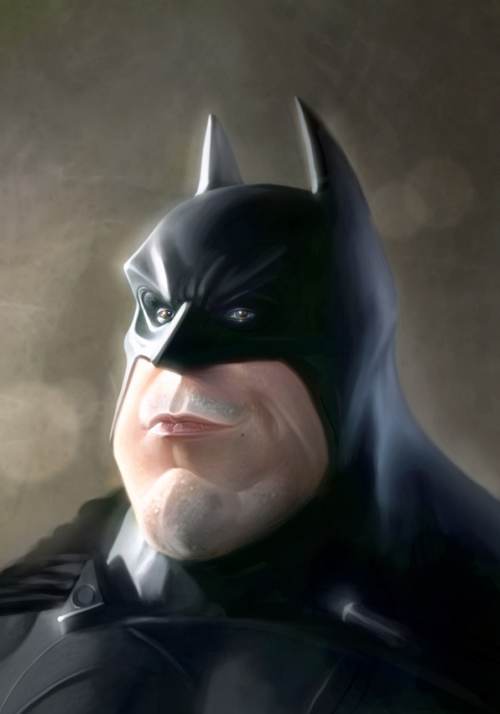 batman THE DARK KNIGHT Christian Bale Dc Comics dc caricature  