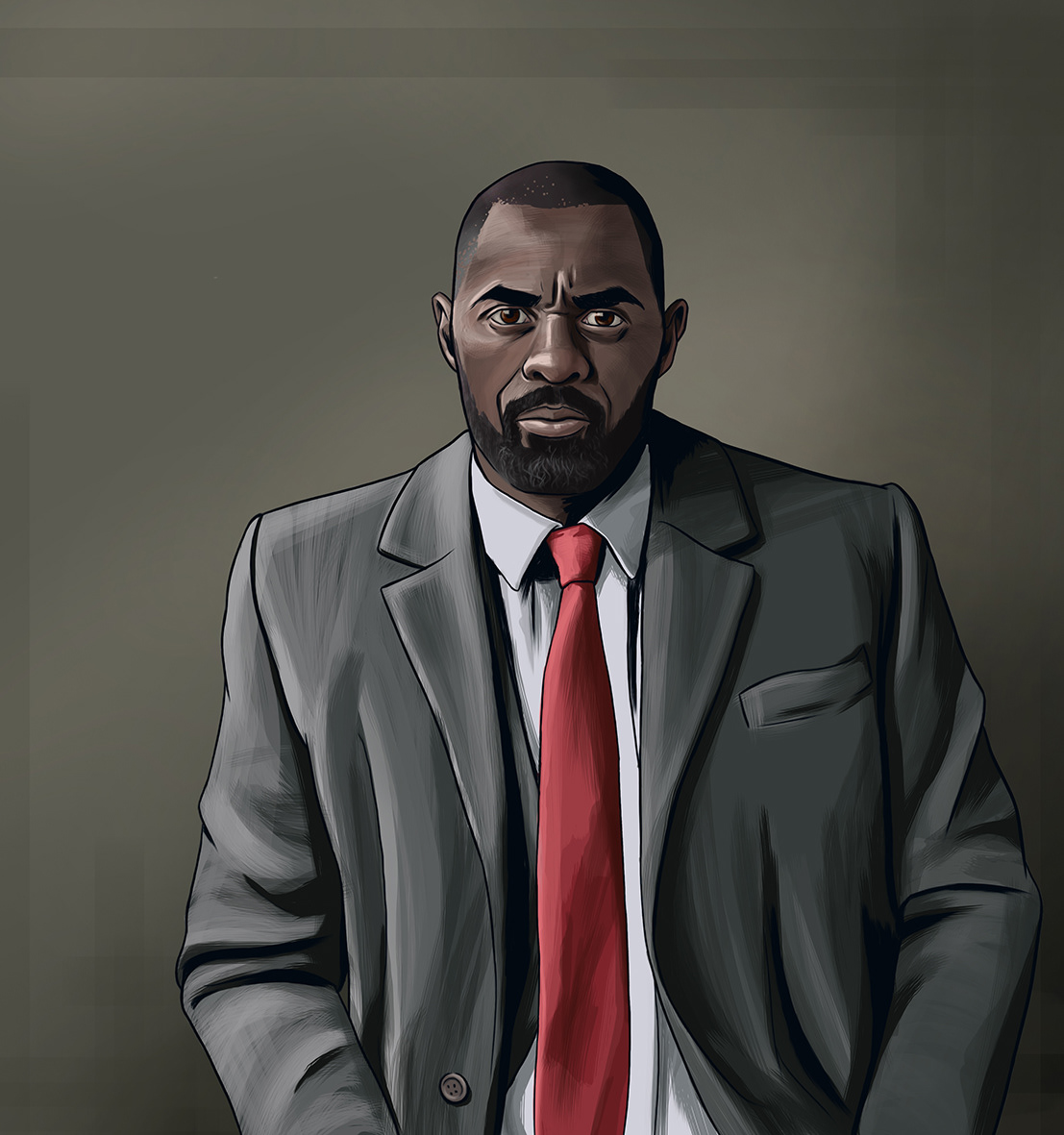 BBC Luther Poster Design tv series marketing   franchise marketing Comic Book Style