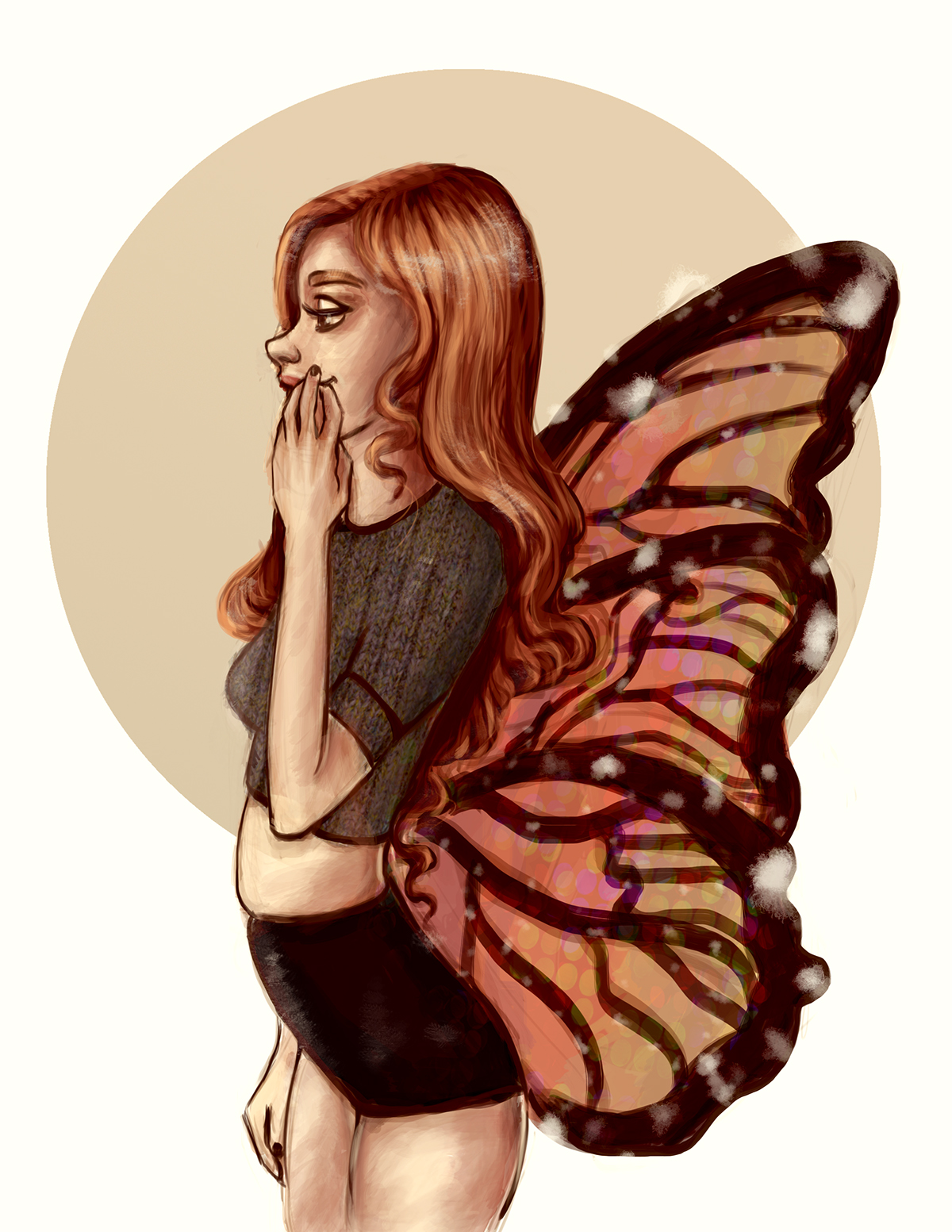 art artwork process step by step butterfly photoshop Love