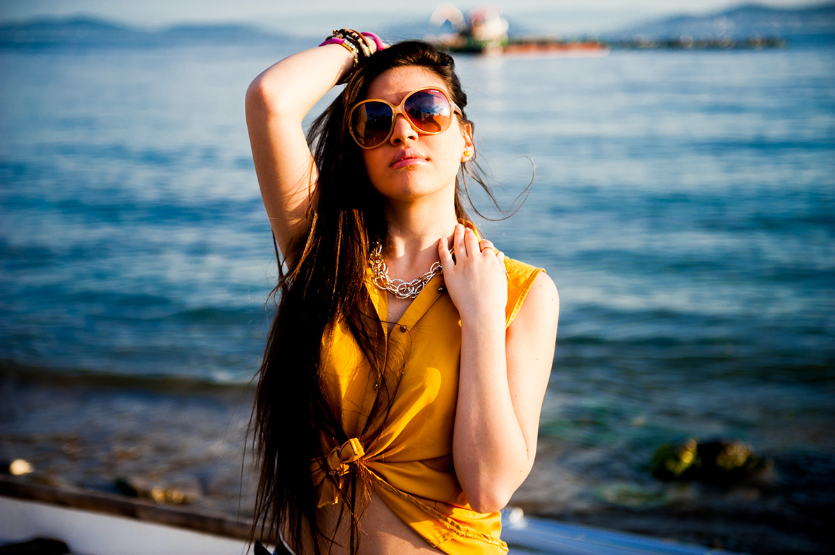 Caddebostan  sea summer Style girl Beautiful istanbul Turkey hair Make Up sexy Sunny