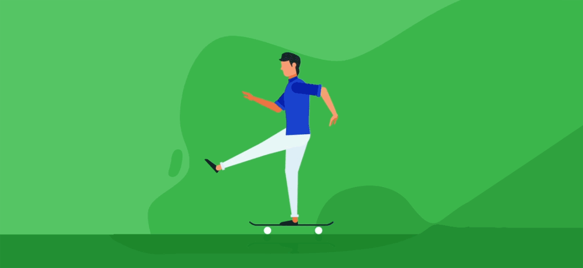 motion graphics  animation 2d motion design Character run walk golf football skate Louali jawad