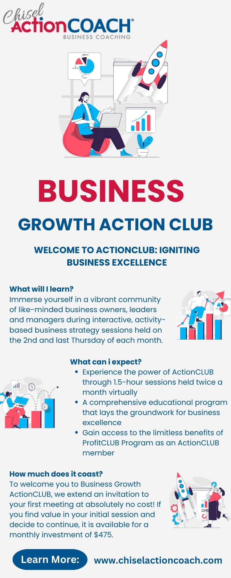 Business Growth Action Club | Chisel Action Coach