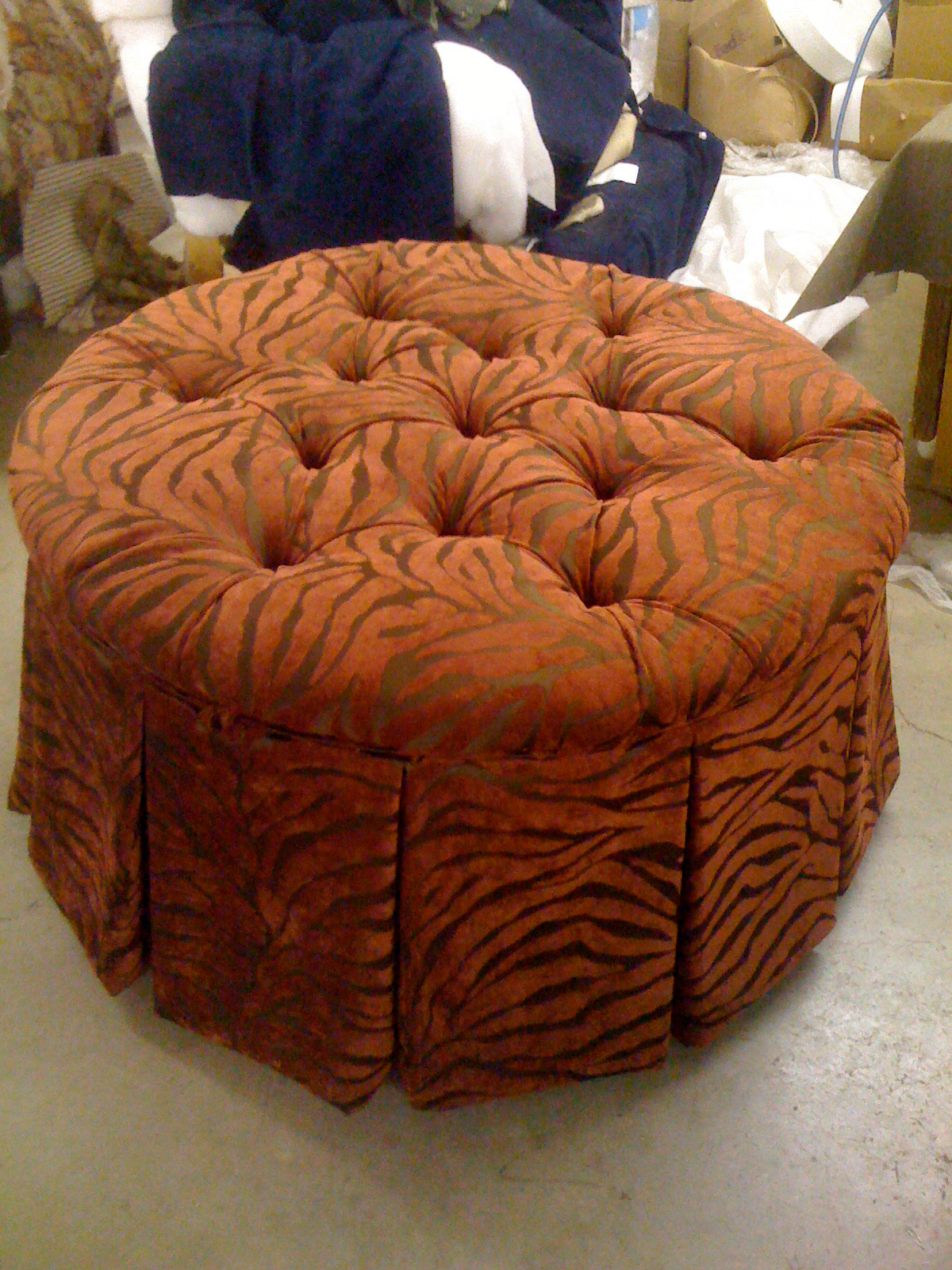 ottoman upholstered Custom  furniture