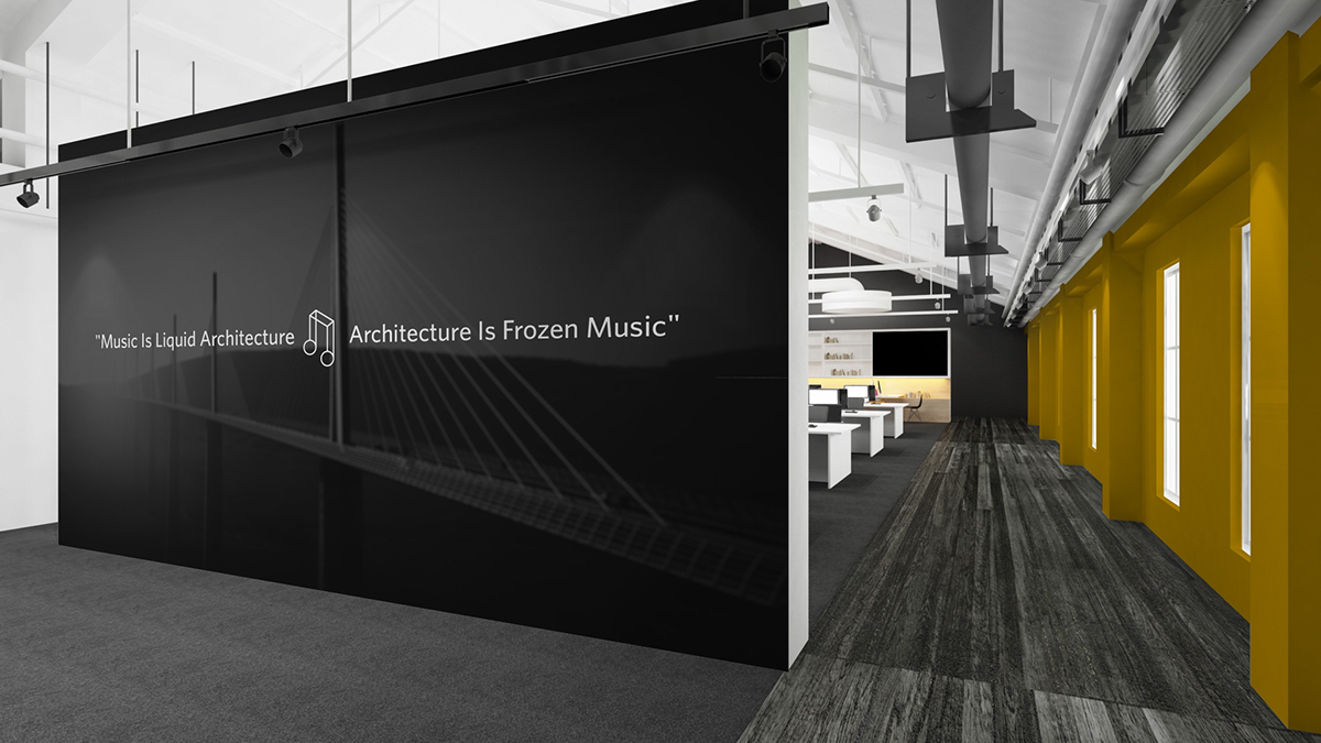 brand identity frozen music Logo presentation Identity Presentation Mockup