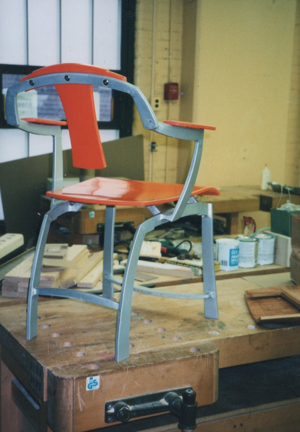 aluminum Bent plywood wood veneer chair task