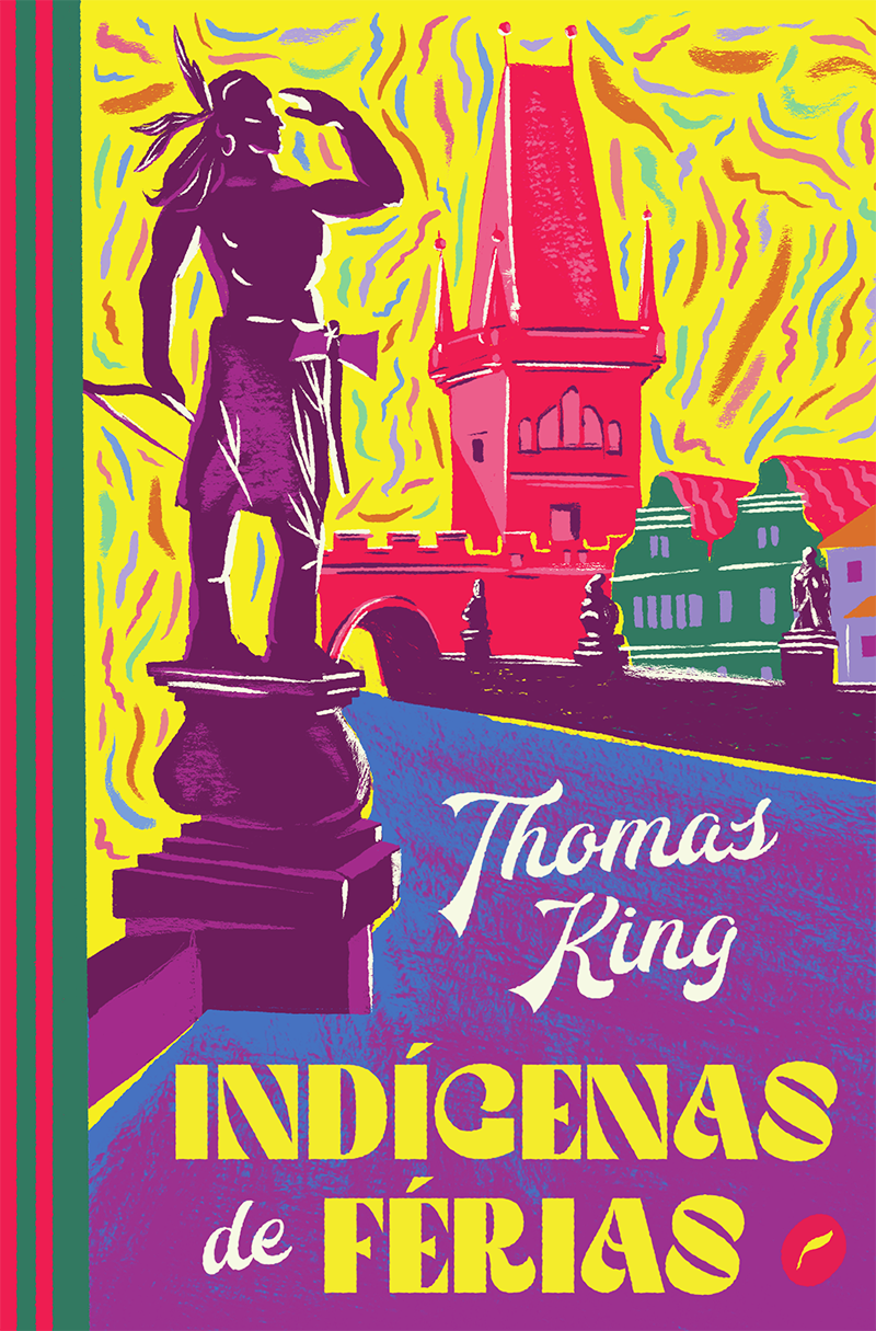 book cover book design capa de livro colorful colorida copertina dublinense indians indians on vacation thomas king