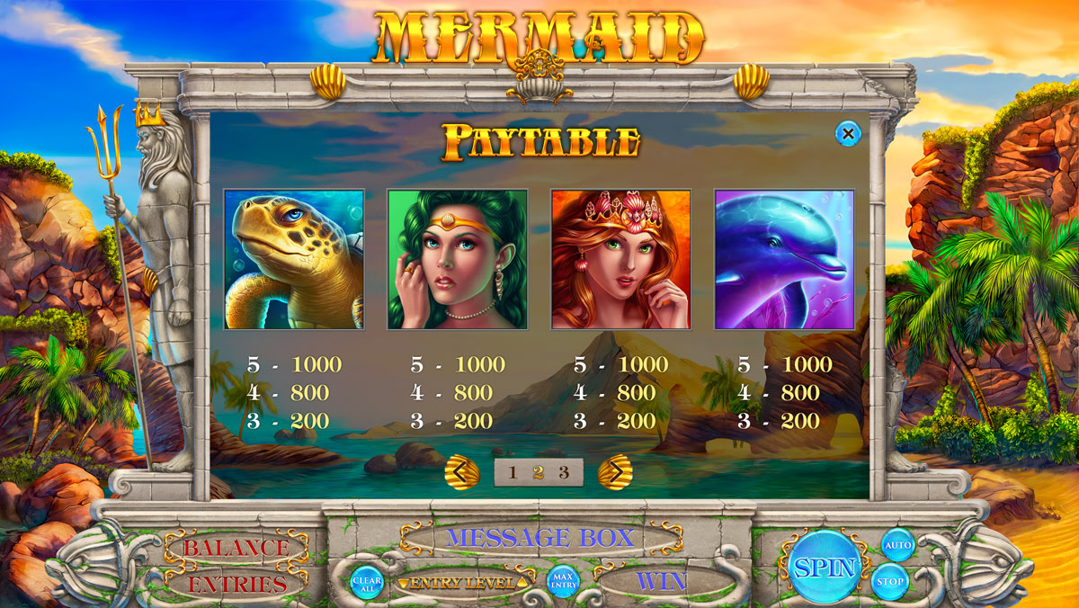 casino art casino design game design  machine graphics mermaid mermaid game mermaid slot slot game slot game art slot machine