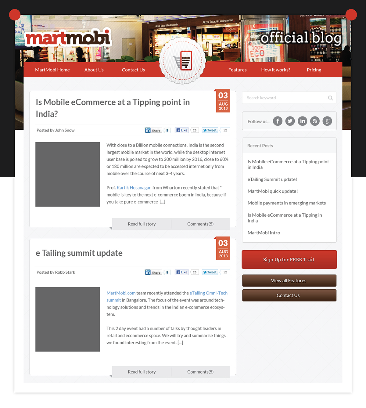 mobile e-commerce m-commerce MartMobi Web commerce no code brand retailer ios android HTML tablet customer app