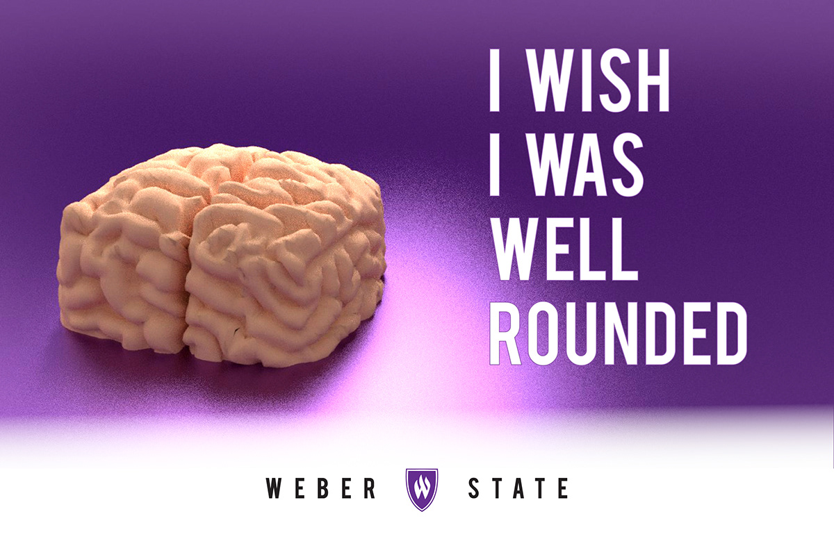 brain flag Fly your  own well-rounded Weber state