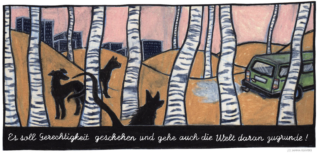 Heinrich von Kleist Michael Kohlhaas novella literature comic Transformation dogs goethe institut comics Metamorphosis