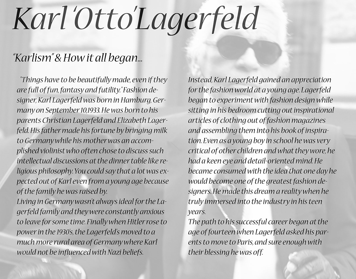 karl Lagergeld  his life work Collection