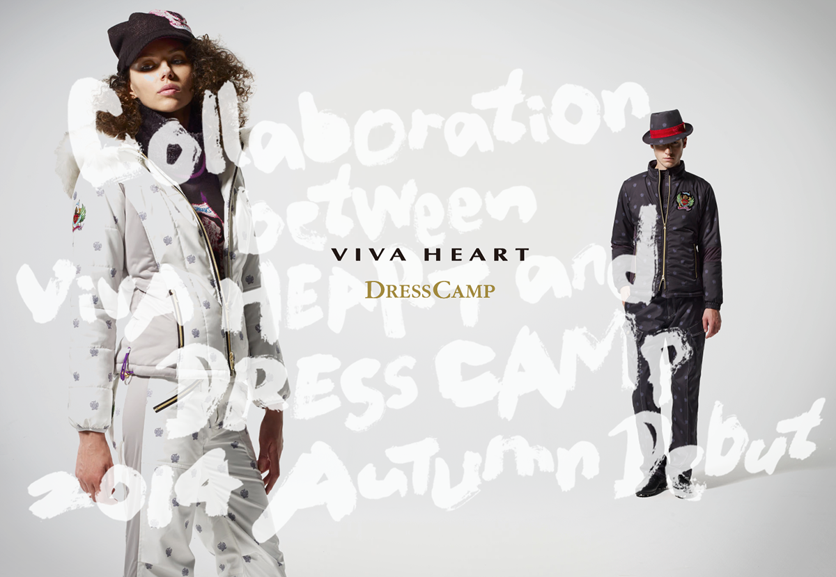 DressCamp × VIVA golf White Fashion  typo