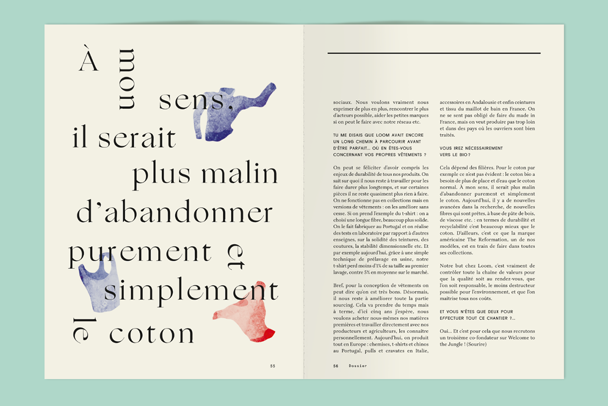 font magazine type Violaine & Jeremy blue Elodie Lascar Sophie Lecuyer design graphic design  Guide