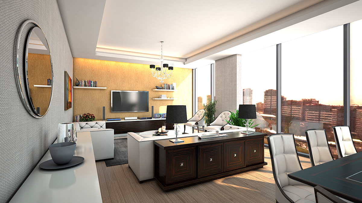 architectural visualization Housing Rendering