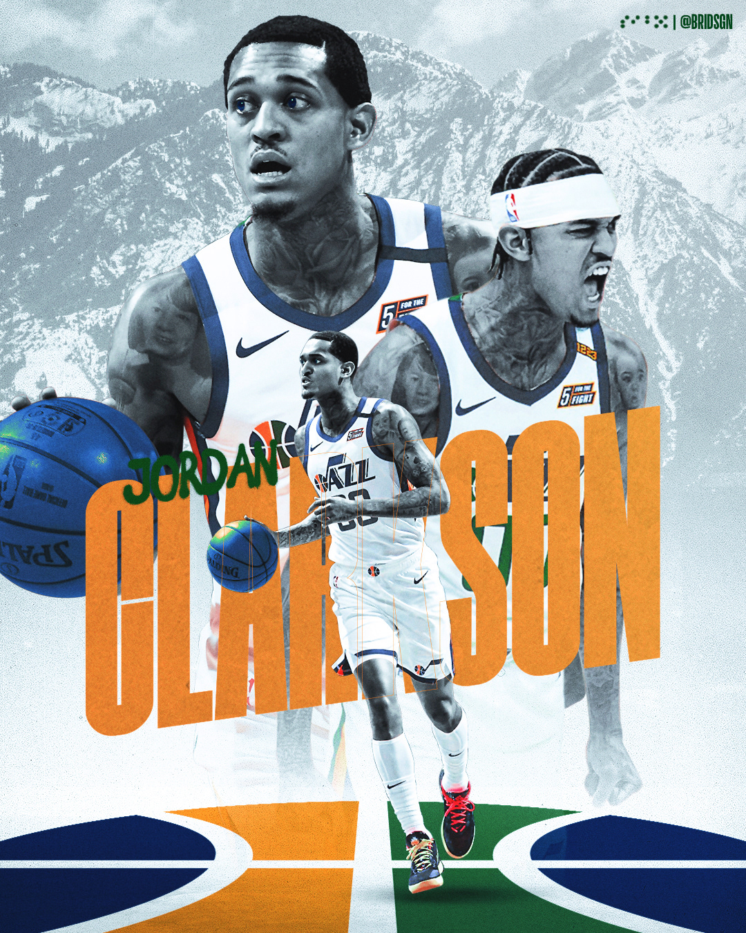 Jordan Clarkson NBA SMSports Sports Design utah jazz