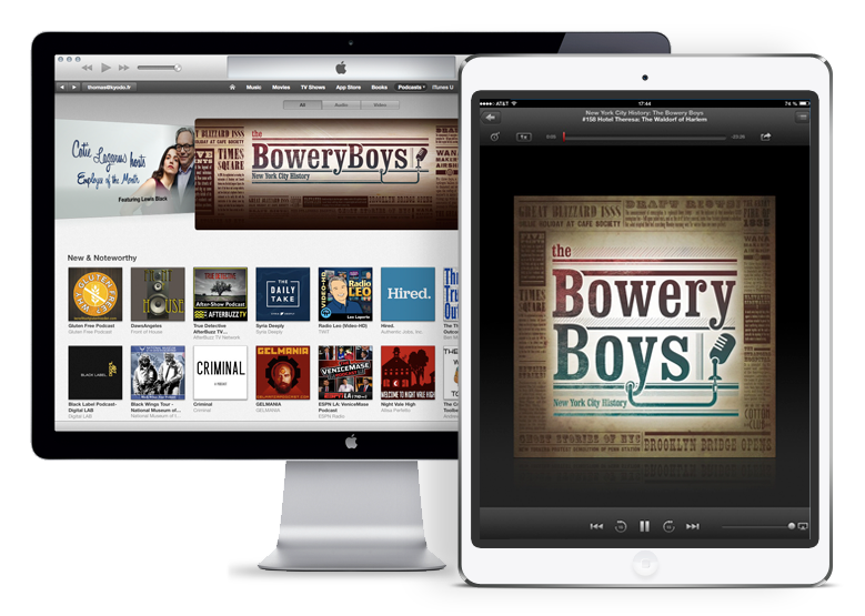 culture history podcast iphone New York Radio bowery boys identity book cover