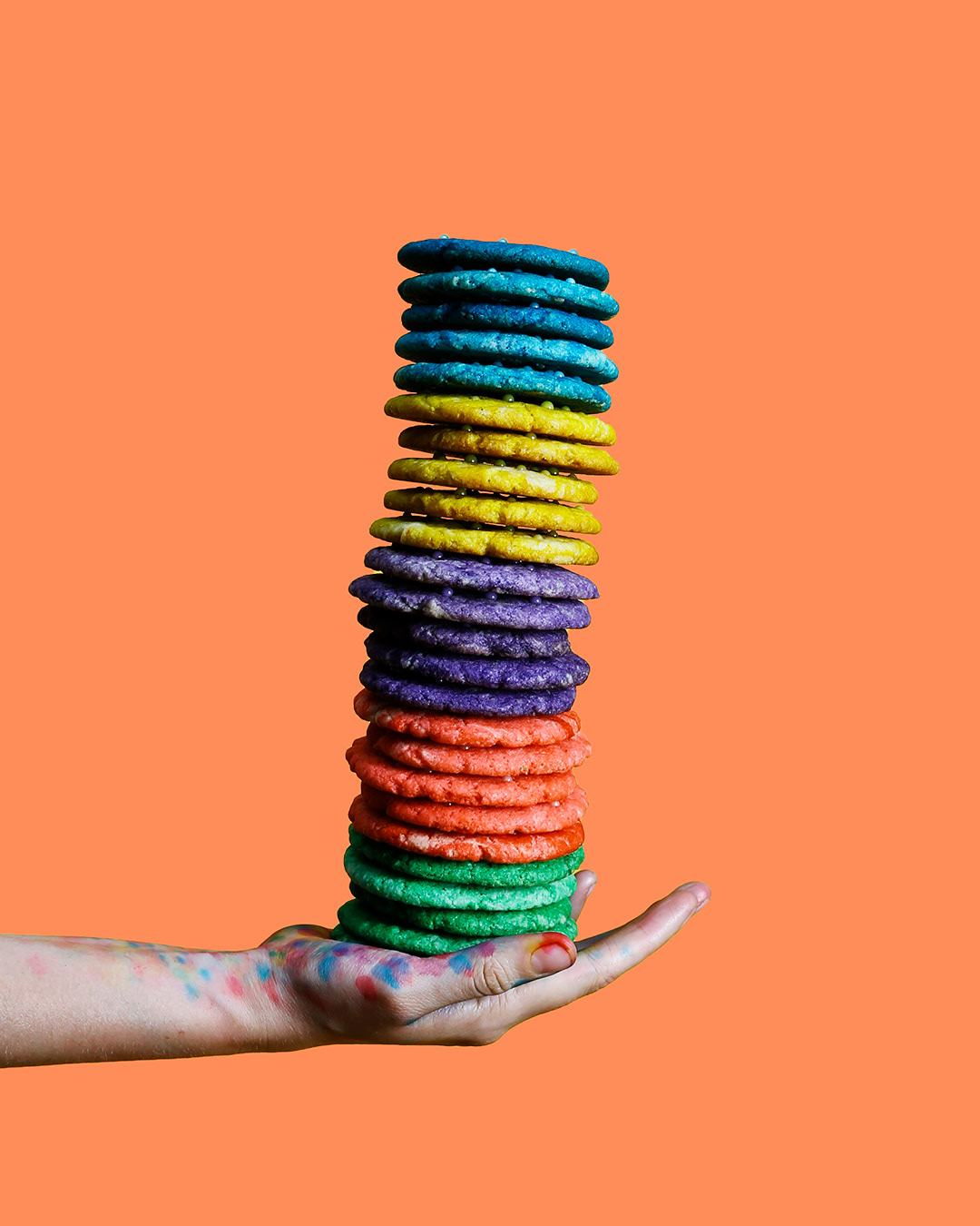 cookie cookies orange pride rainbow loveislove colorful stopmotion Food  colors