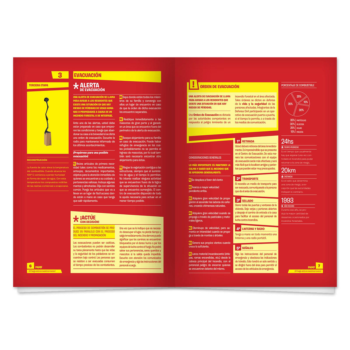 editorial Campaña folleto infografia