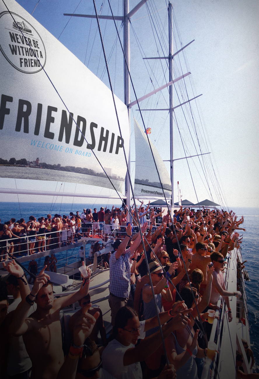 Fisherman's friend campaign crossmedia app poster commercial