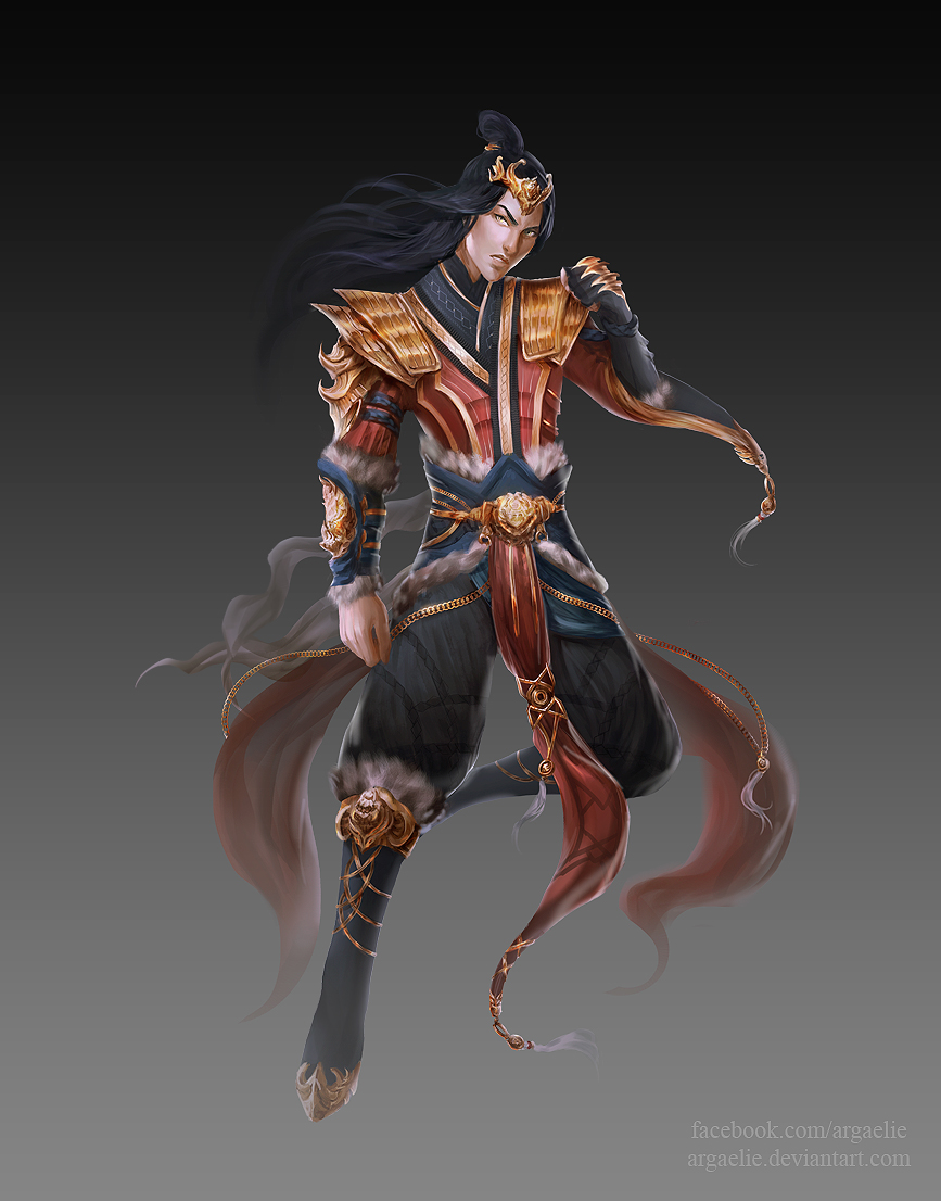 fantasy male Character design warrior