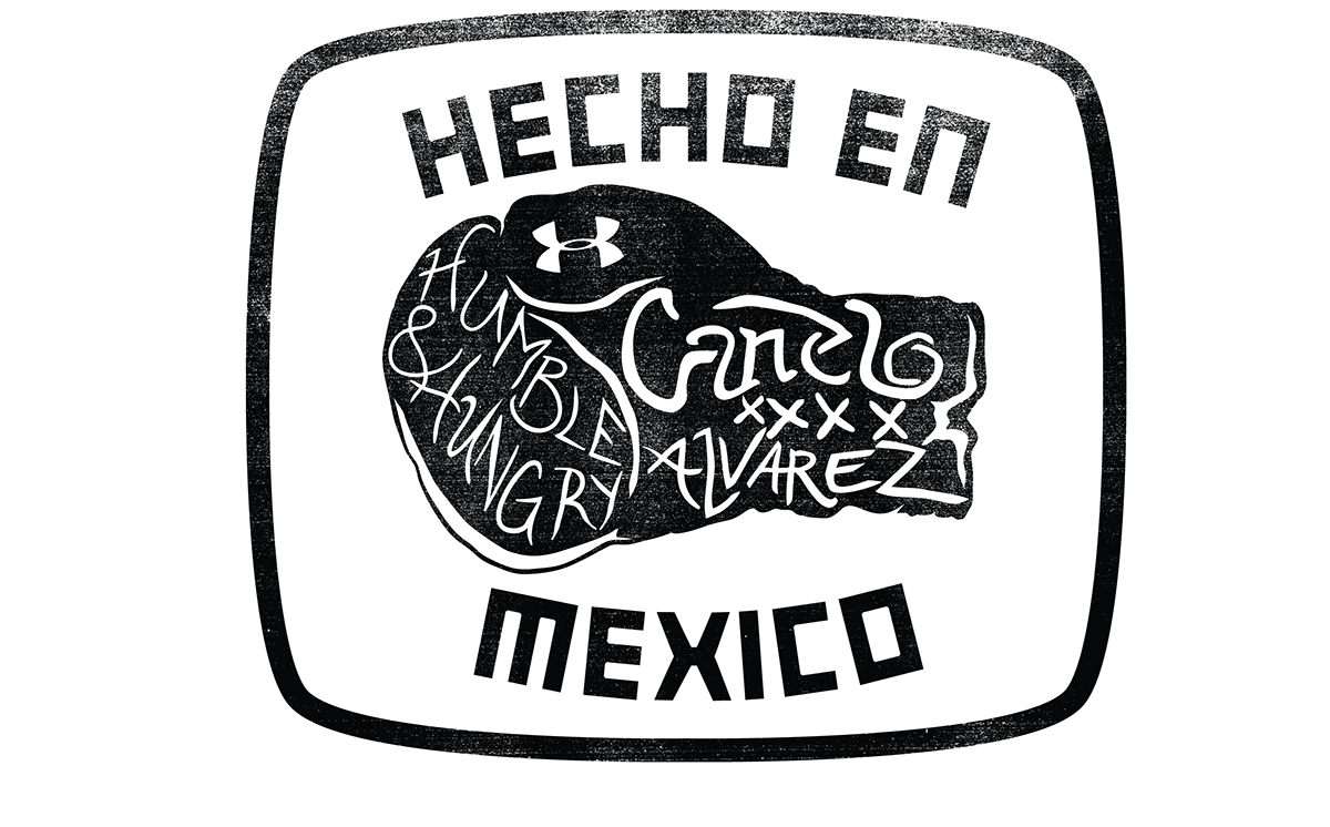 Under Armour Canelo  mexico Boxing fight hand drawn