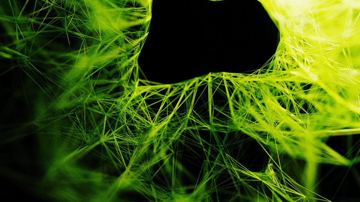 art houdini motion graphics  simulation spider's web neuron science Procedural ilia berg line animation