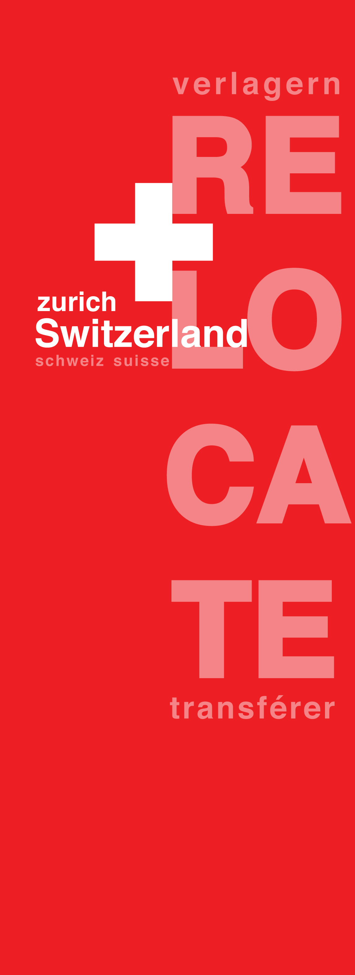 graphic design  design print design  grid system Modular System brochure accordion brochure  Switzerland swiss swiss design Zurich relocate german French Advertising 
