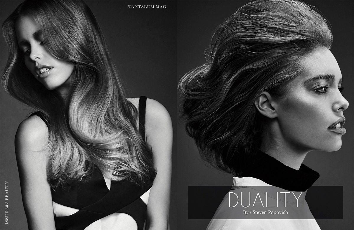 hair beauty makeup photo studio black and white shoot model models portrait editorial sydney Australia chic tantalum