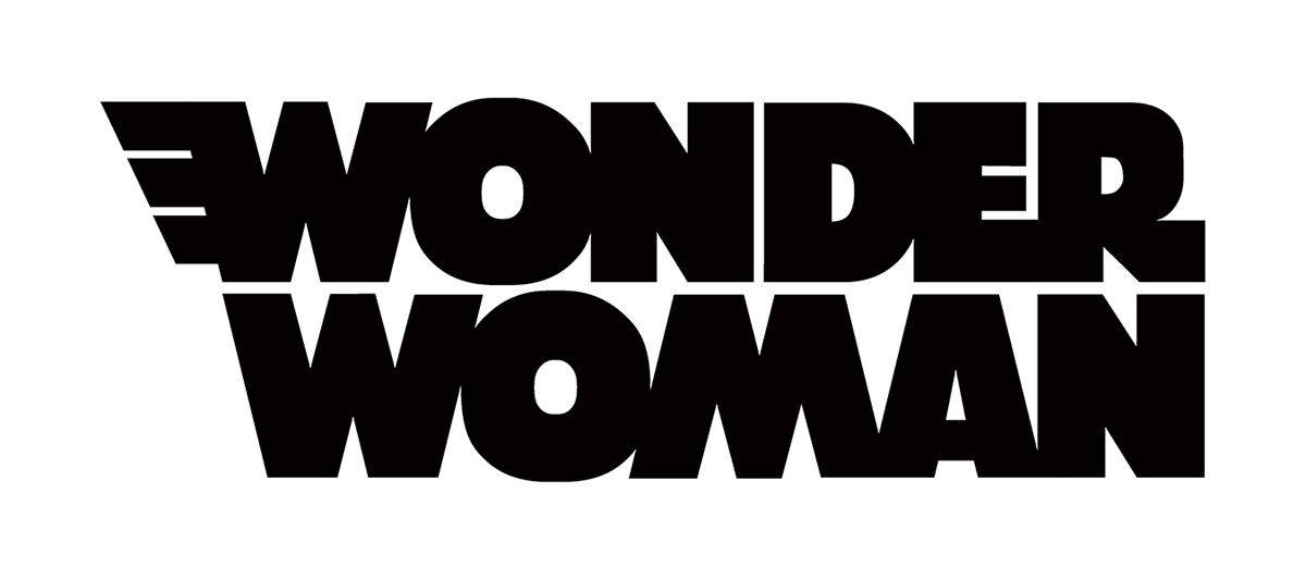 wonder woman comics logo Dc Comics brand identity Comic Book design Logo Design logo type