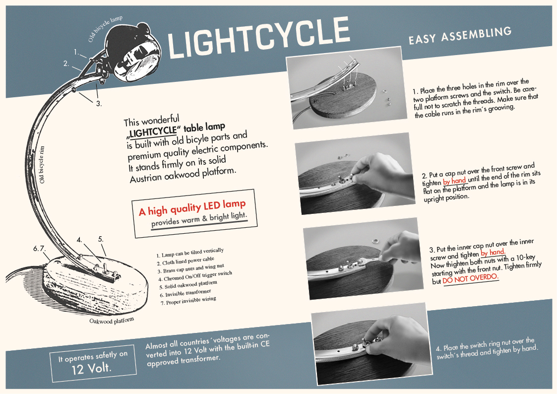 Adobe Portfolio bicycle light bicycle lamp  upcycling lightcycle Desk lamp Cycling Bosch cycling lamp Cycling Light cycle light