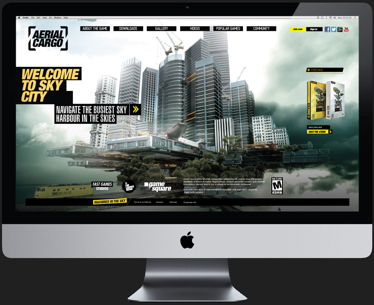 game branding Website Design