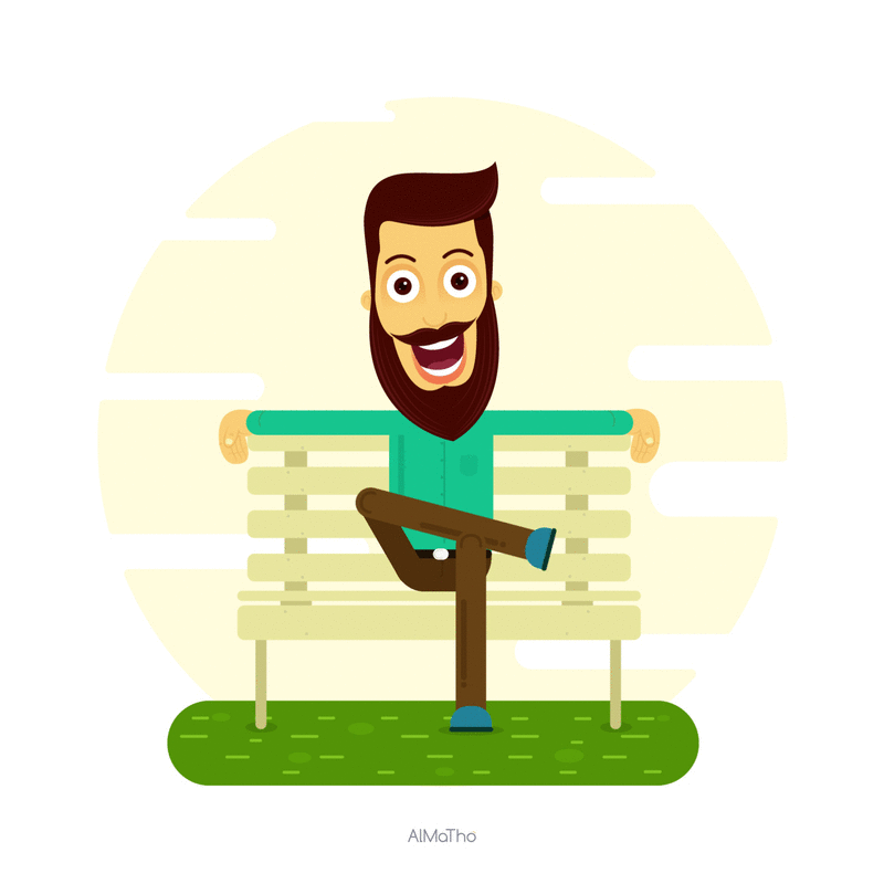The Bench Man - Animated GIF on Behance