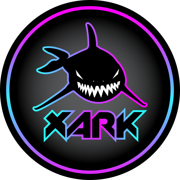 logo shark gradient neon trance psychedelic
