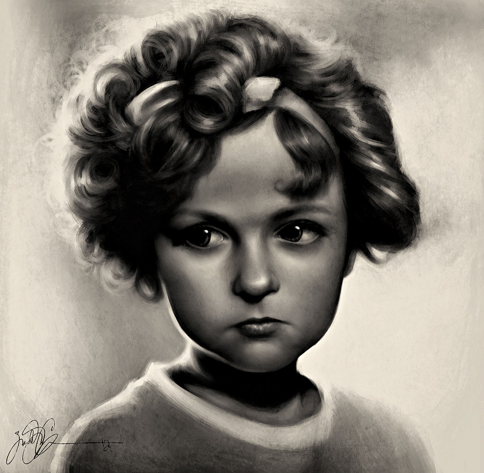 shirley temple vintage realistic