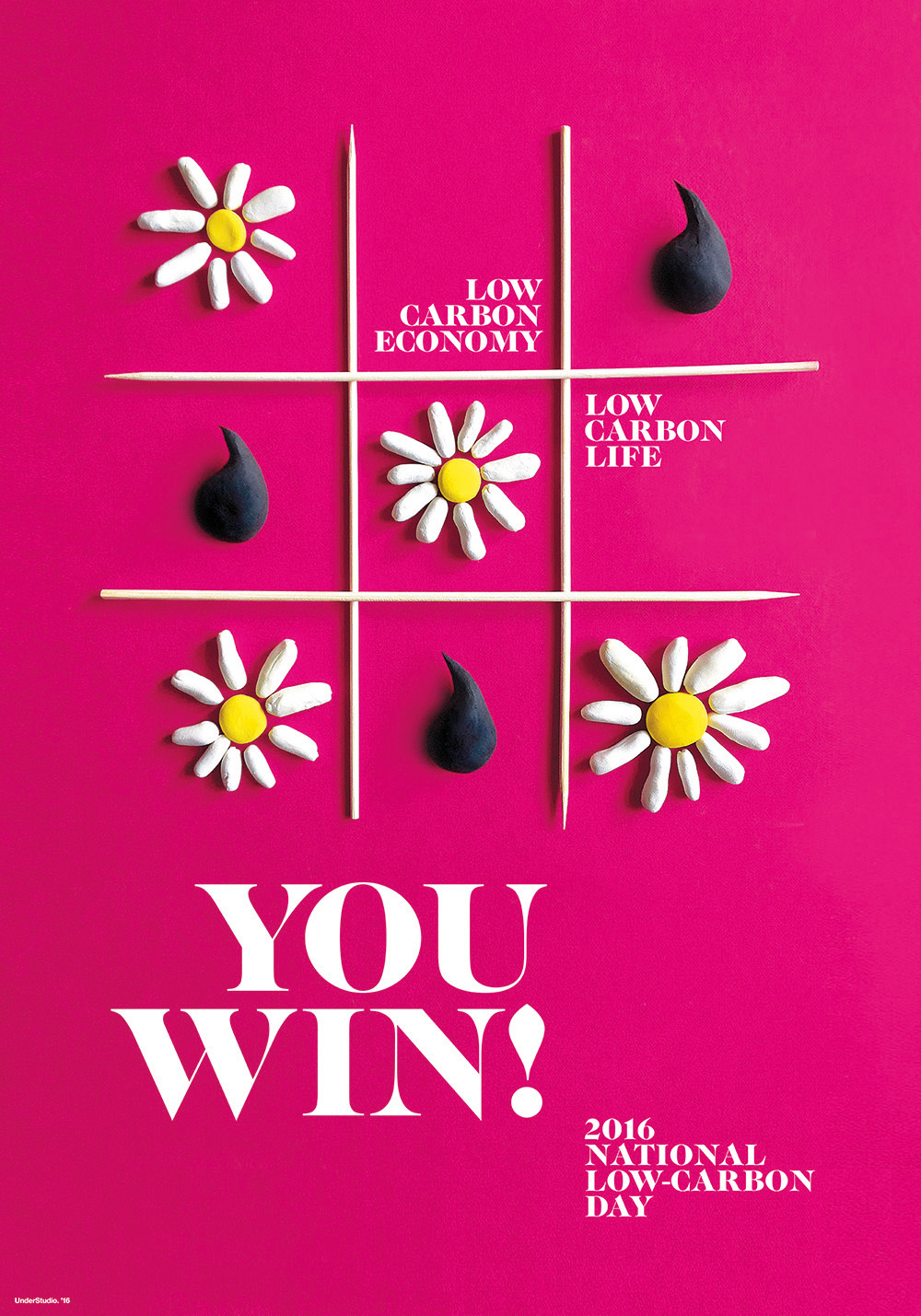 "YOU WIN!" / Poster for 2016 "National Low-carbon Day". poster