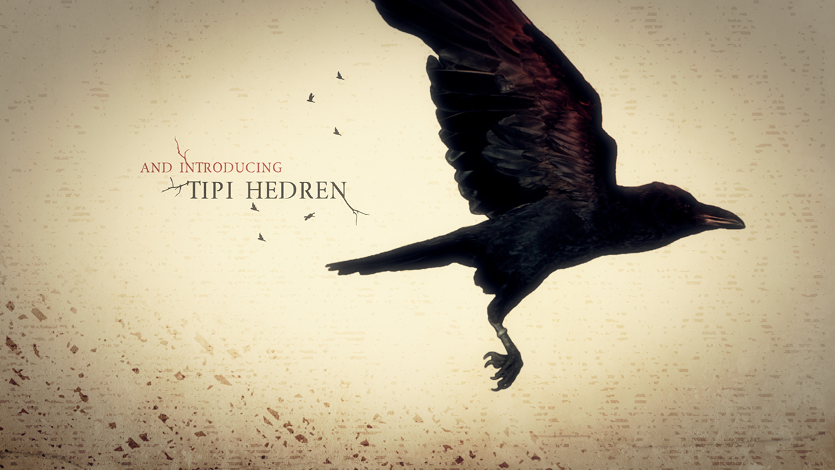The Birds alfred hitchcock movie title Redesign Title Sequence horror Scary Cody Courmier denver SCAD